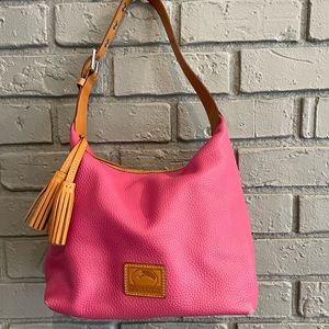 Dooney & Bourke pebble grain Hobo pink purse